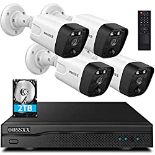 RRP £446.65 {4K & Two-way Audio} PIR AI Detected PoE CCTV Security Camera Systems