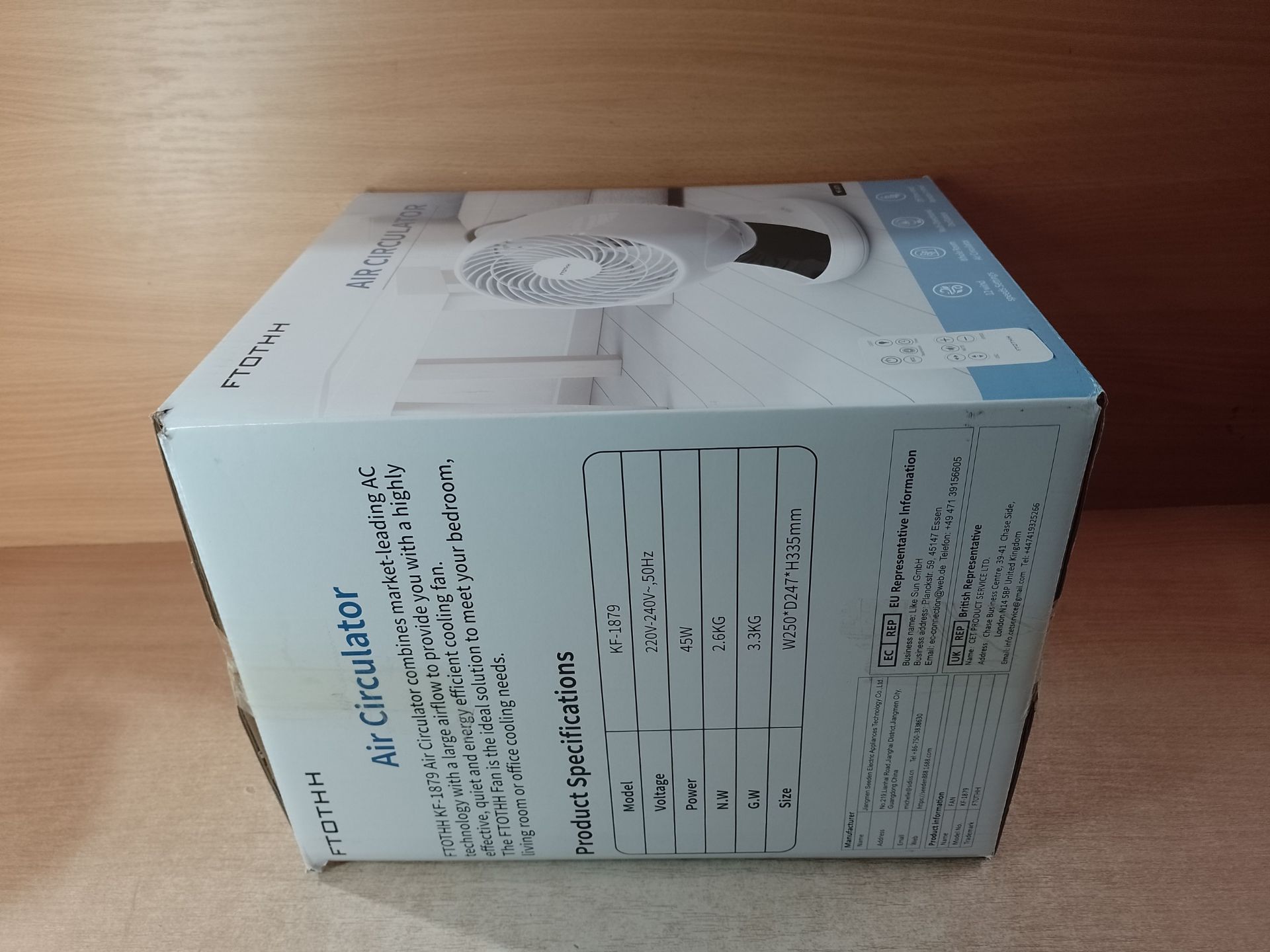 RRP £68.49 Air Circulator Desk Fan - Image 2 of 2