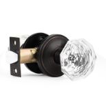 RRP £23.45 PinLin 1 Pack Passage Glass Door Knobs with Dianmond