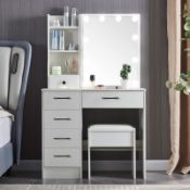 RRP £188.38 Makeup Vanity Dressing Table with LED Lights