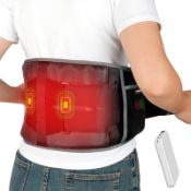 RRP £63.92 Comfytemp Cordless Back Heat Pad with Massager for Back Pain Relief