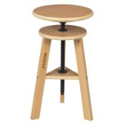 RRP £91.28 MEEDEN Wooded Drafting Stool with Adjustable Height