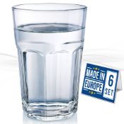 RRP £23.77 CRYSTALIA Drinking Glasses Set of 6