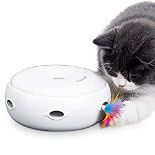 RRP £24.24 HAPPY HACHI Cat Toy Interactive Feather Smart Kitten