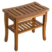 RRP £98.45 VaeFae Teak Shower Bench