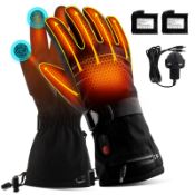 RRP £63.92 ABXMAS Rechargeable Electric Heating Gloves Outdoors