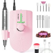 RRP £18.25 NAILGIRLS Nail Drill Electric Nail Files Portable Rechargeable