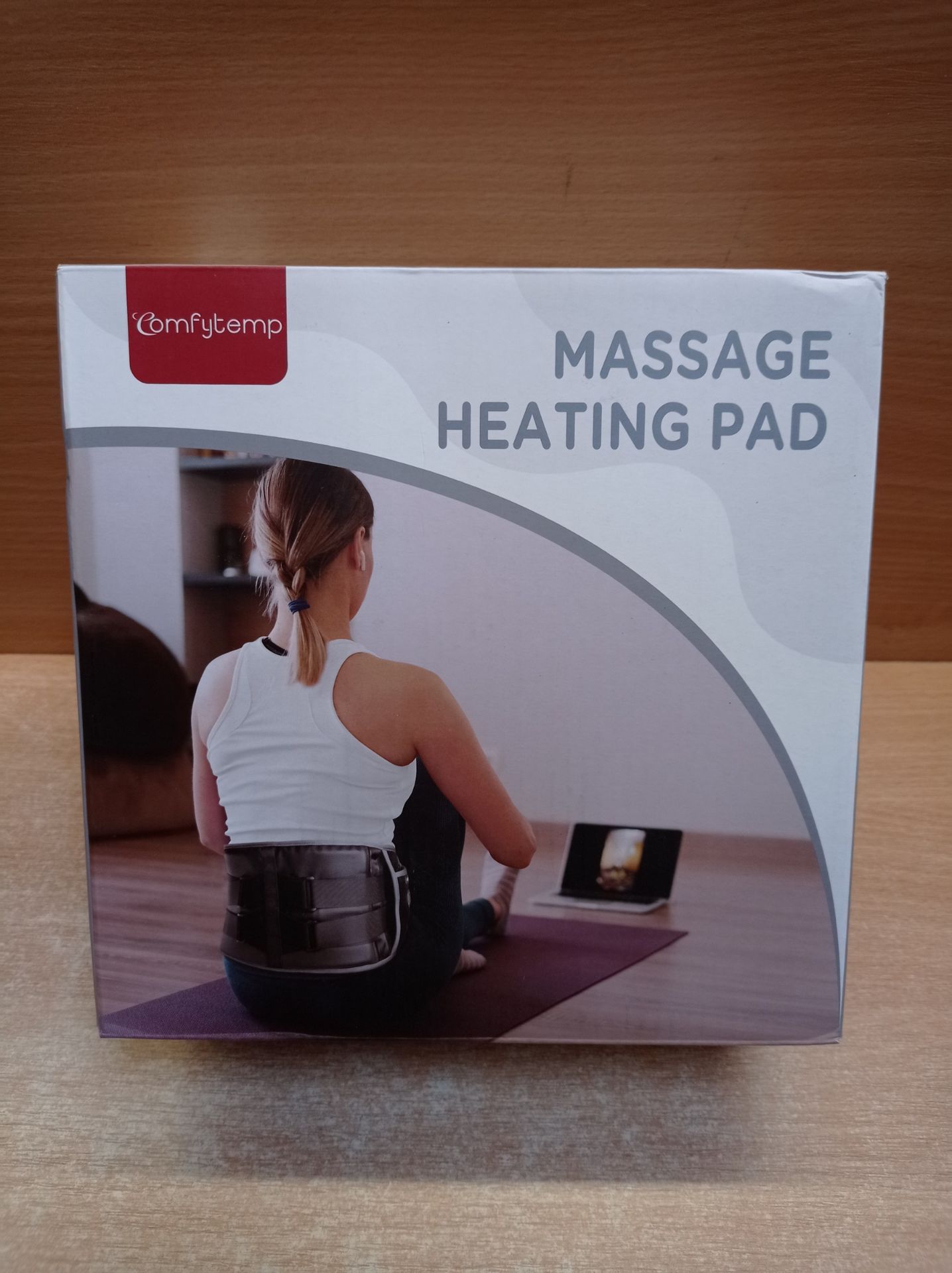 RRP £63.92 Comfytemp Cordless Back Heat Pad with Massager for Back Pain Relief - Image 2 of 2