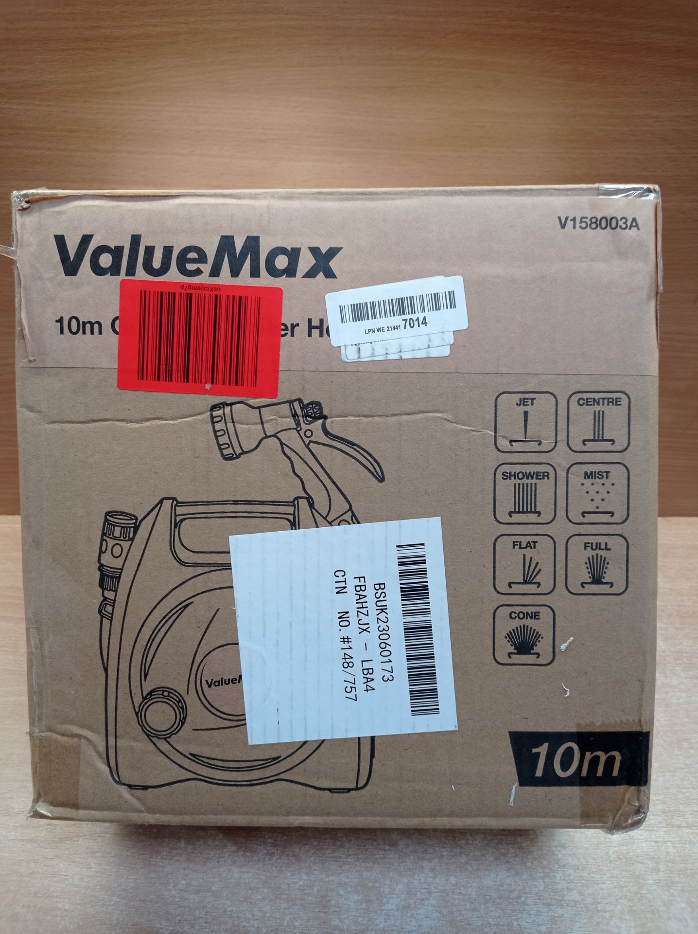 RRP £32.39 ValueMax Garden Hose Reel with 10M Hose | Portable - Image 2 of 2