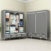 RRP £97.02 Anmas Power [Upgrade Version Three Canvas wardrobe