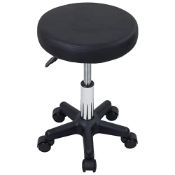 RRP £34.24 FURWOO Round Rolling Stool with Wheels Height Adjustable