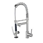 RRP £109.93 Beelee Professional Single Lever Chrome Spring Pre-Rinse