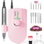 RRP £18.25 NAILGIRLS Nail Drill Electric Nail Files Portable Rechargeable