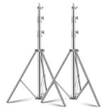 RRP £98.17 SUPON Stainless Steel Light Stand 110" /2.8m