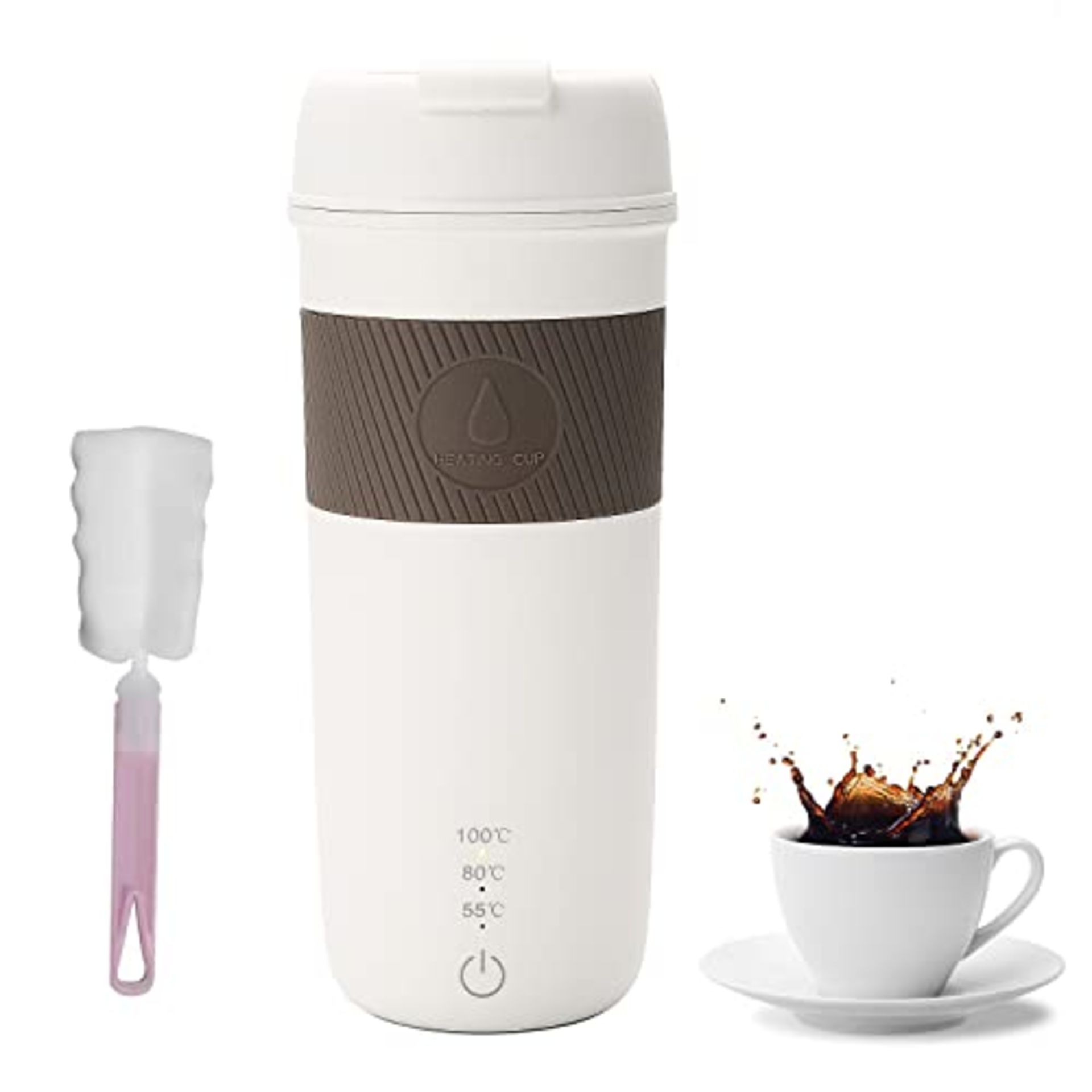 RRP £37.09 Portable Travel Heating Mug