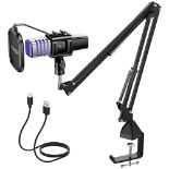 RRP £43.65 TONOR Cardioid Condenser Computer PC Mic with Arm Stand