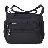 RRP £23.58 NOTAG Womens Shoulder Bag Multi Pocket Crossbody Bag
