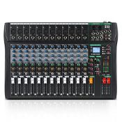 RRP £179.22 XTUGA Professional Audio Mixer 12 Channel Audio Mixer for PC
