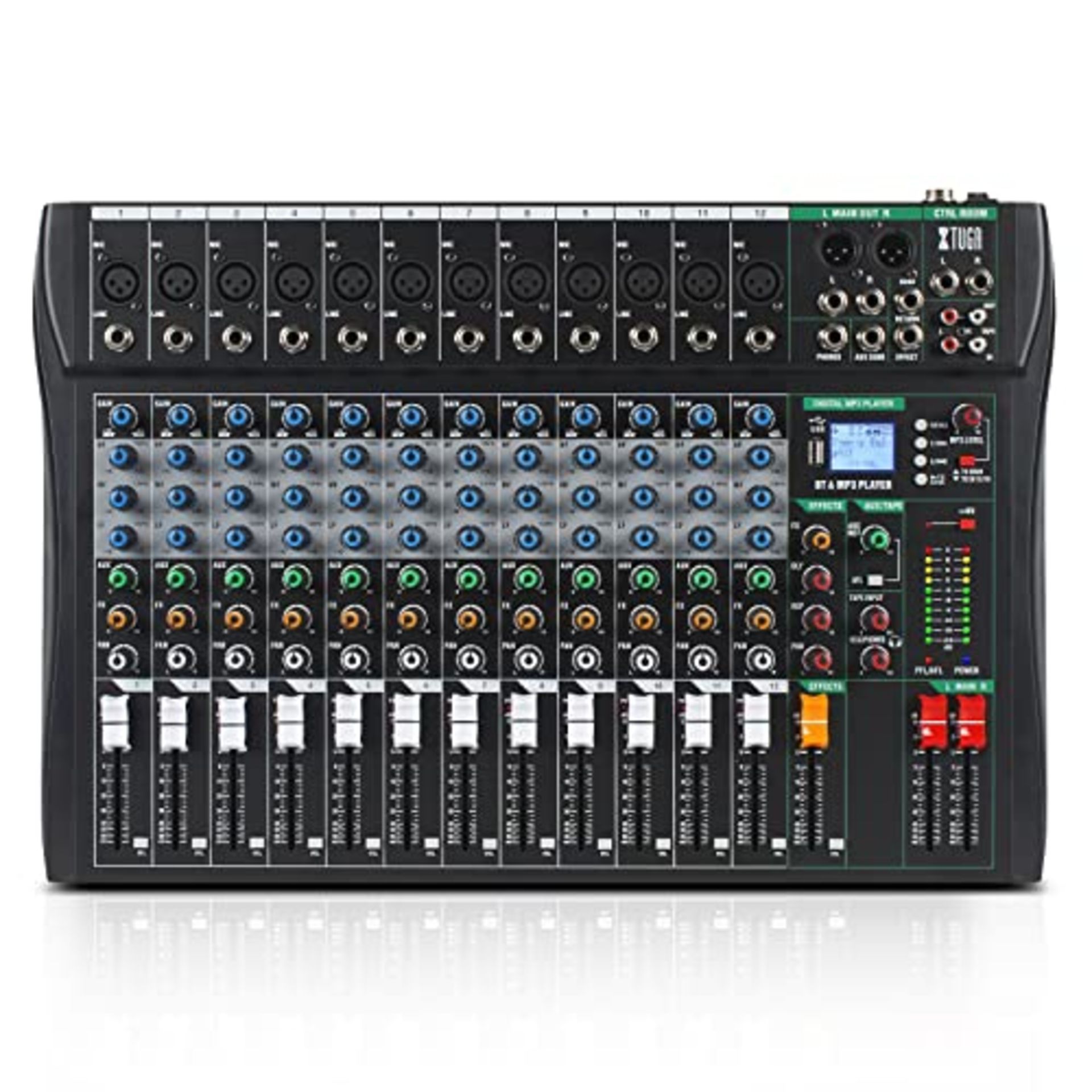 RRP £179.22 XTUGA Professional Audio Mixer 12 Channel Audio Mixer for PC