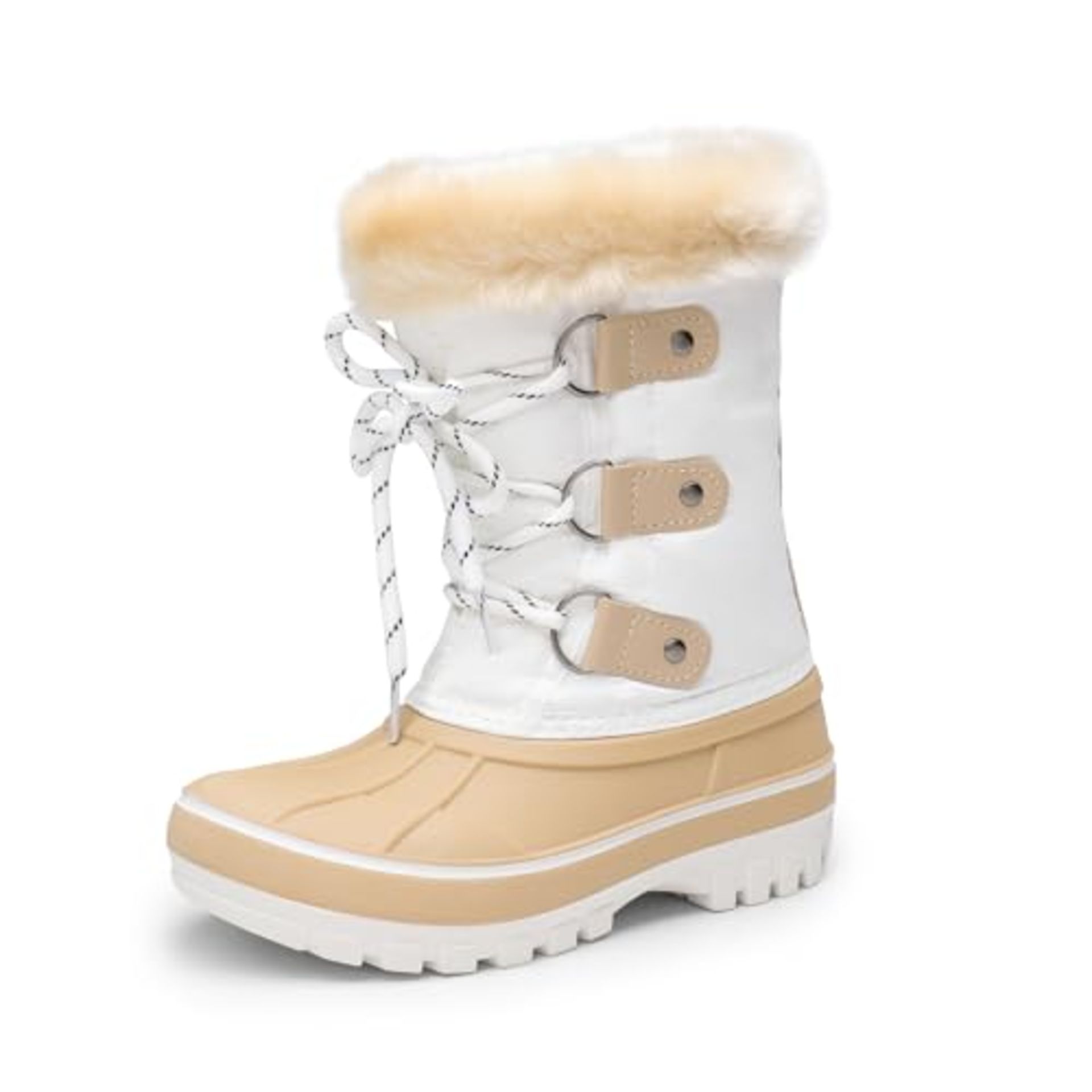 RRP £36.52 DREAM PAIRS Girls Warm Snow Boots Children Faux Fur-Lined