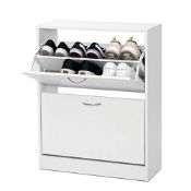 RRP £68.49 Meerveil 2 Drawer Shoe Cabinet