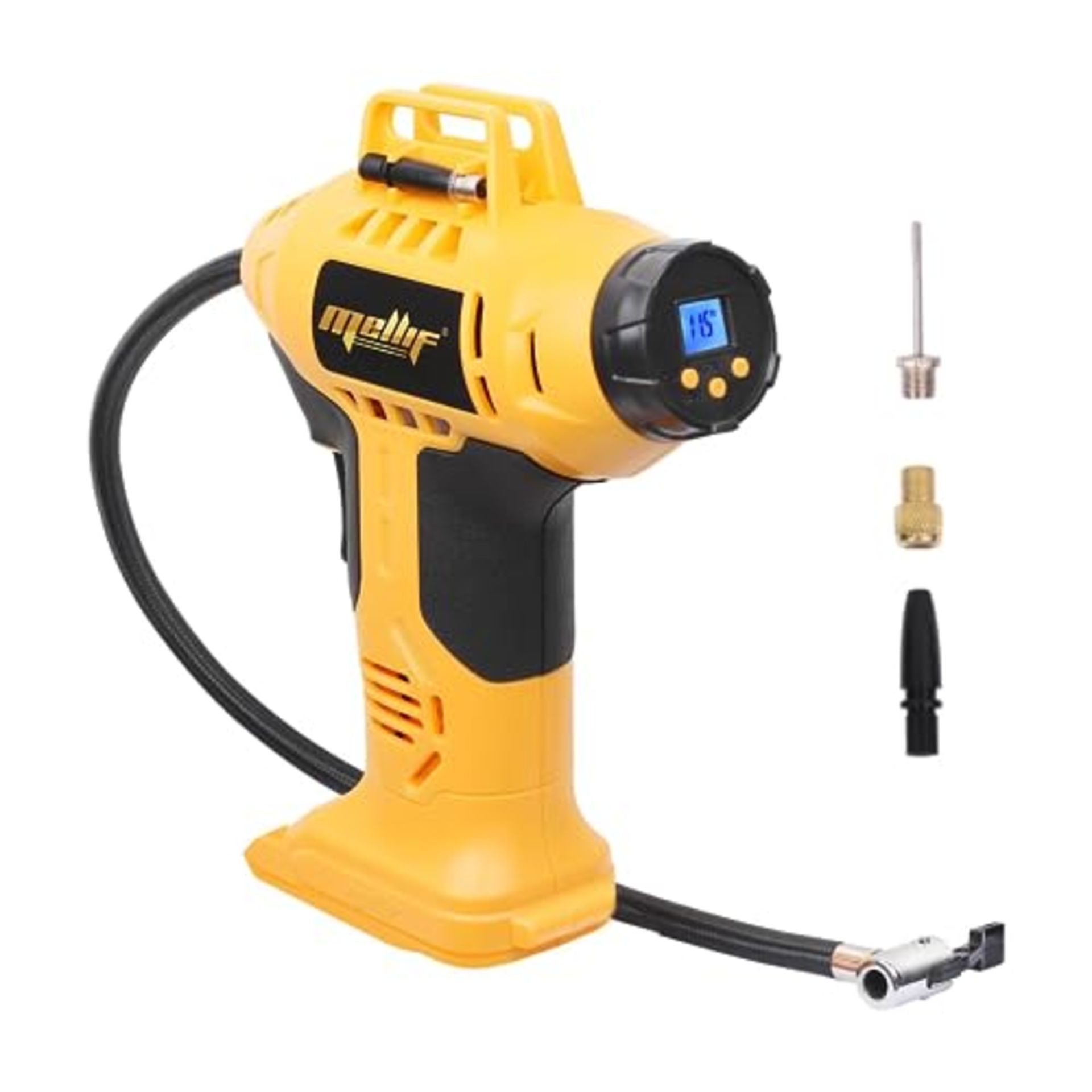 RRP £52.50 Mellif Cordless Tire Inflator Air Compressor for Dewalt 18V Max Battery