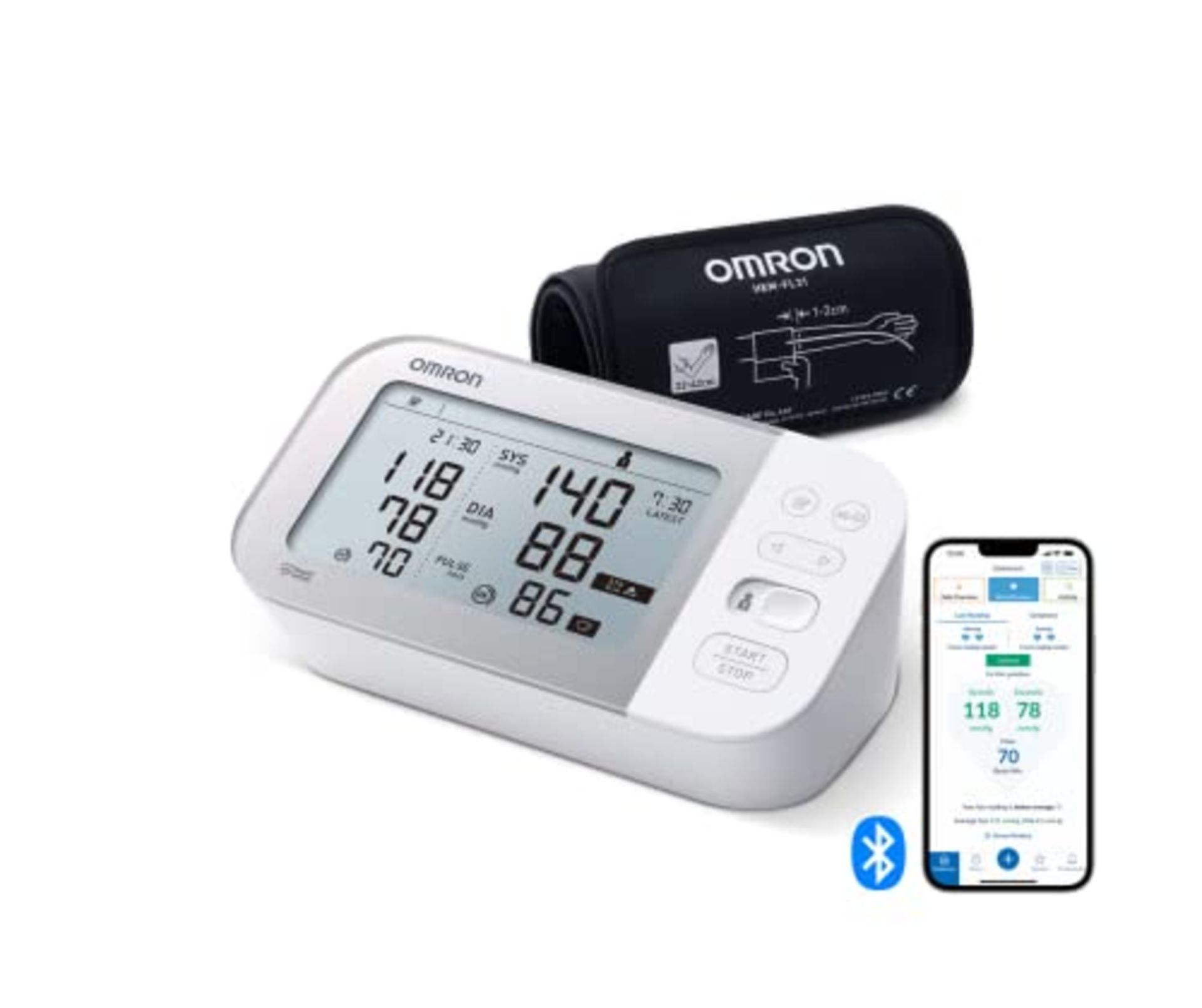 RRP £107.61 OMRON X7 Smart Blood Pressure Monitor