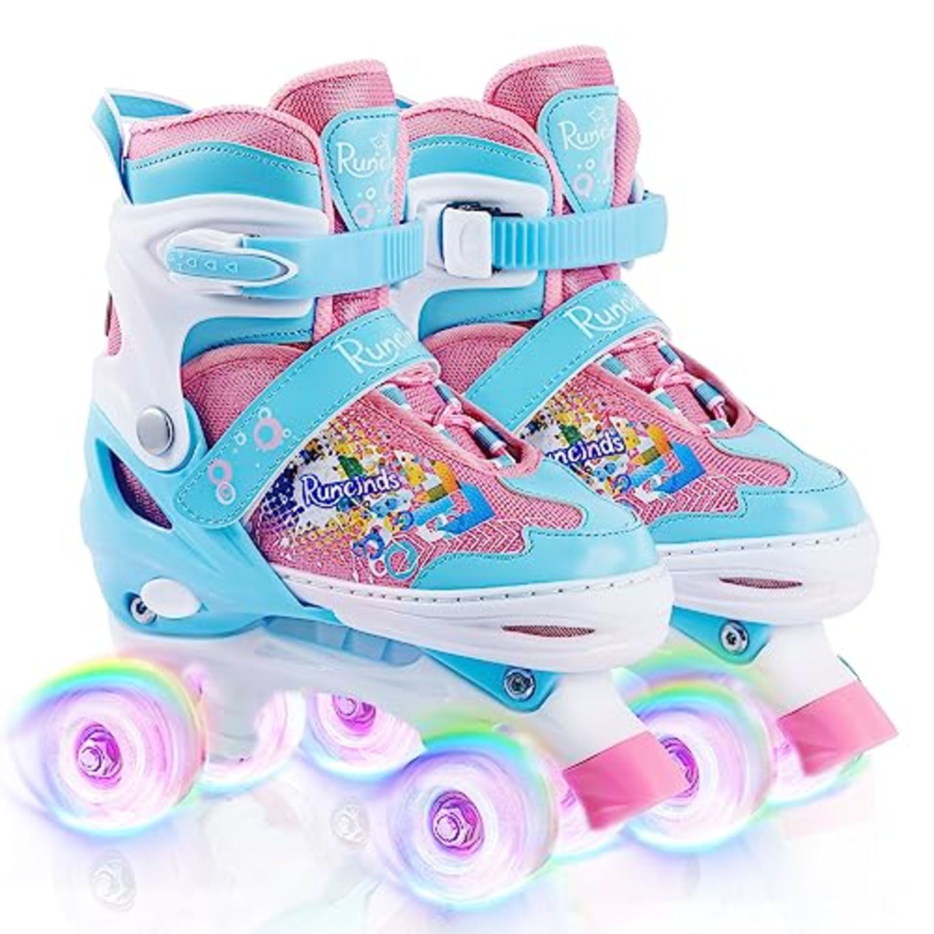 RRP £57.98 Runcinds Adjustable Kids Roller Skates for Girls Kids