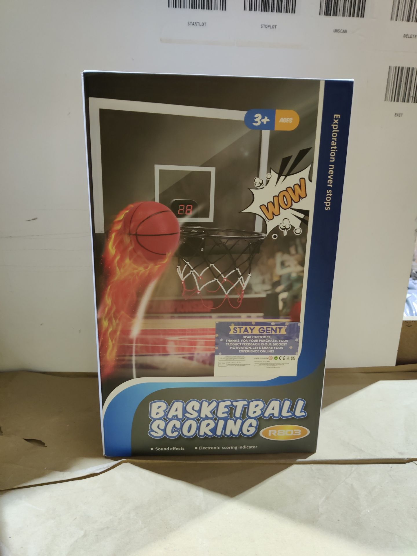 RRP £46.07 STAY GENT Mini Basketball Hoop for Kids and Adults with Electronic Score Record - Image 2 of 2