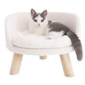 RRP £47.94 BingoPaw Cat Sofa Chair Bed: Elevated Nordic Pet Stool