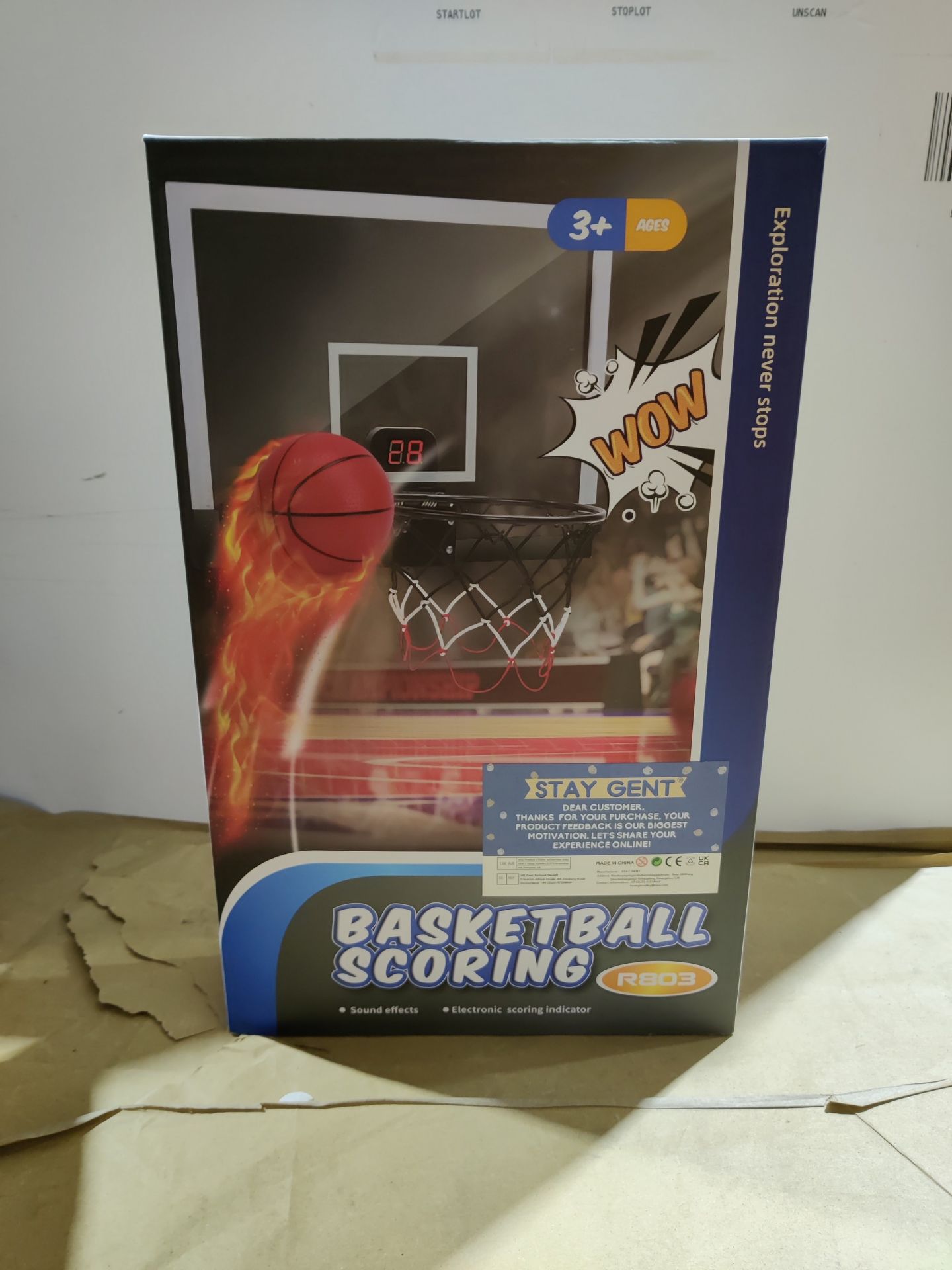 RRP £46.07 STAY GENT Mini Basketball Hoop for Kids and Adults with Electronic Score Record - Image 2 of 2
