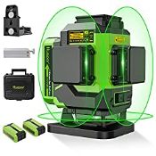 RRP £173.52 Huepar Laser Level Green 3x360 Self-Leveling Leveling