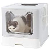 RRP £42.22 BingoPaw Cat Litter Tray Box: Foldable Top Entry Extra