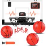 RRP £46.07 STAY GENT Mini Basketball Hoop for Kids and Adults with Electronic Score Record