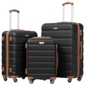 RRP £171.24 COOLIFE Suitcase Trolley Carry On Hand Cabin Luggage