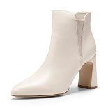 RRP £34.65 DREAM PAIRS Women's Ankle Boots Ladies Elegant Classic Block Heeled Boots