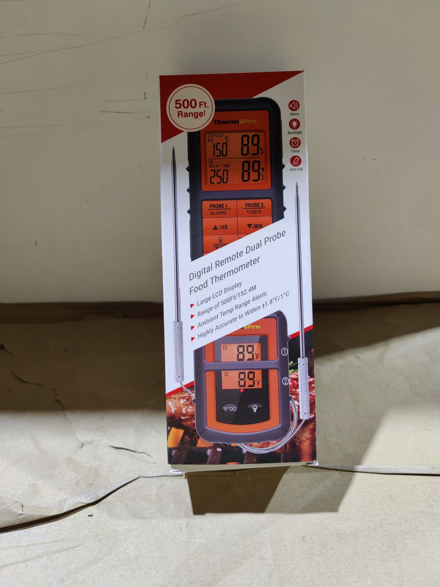 RRP £50.22 ThermoPro TP08C-O Digital Wireless Meat Thermometer - Image 2 of 2