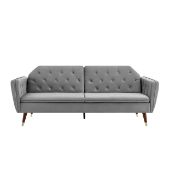 RRP £453.24 Bravich 'Victoria' 3 Triple Seater Velvet Fabric Sofa