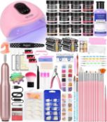 RRP £43.37 DouborQ Nail Kit with Electric Nail Drill Nail Lamp