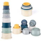 RRP £15.73 Sealilac 8 PCS Stacking Cup Toys