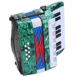 RRP £76.40 Piano Accordion 17 Key 8 Bass Hand Piano Accordion