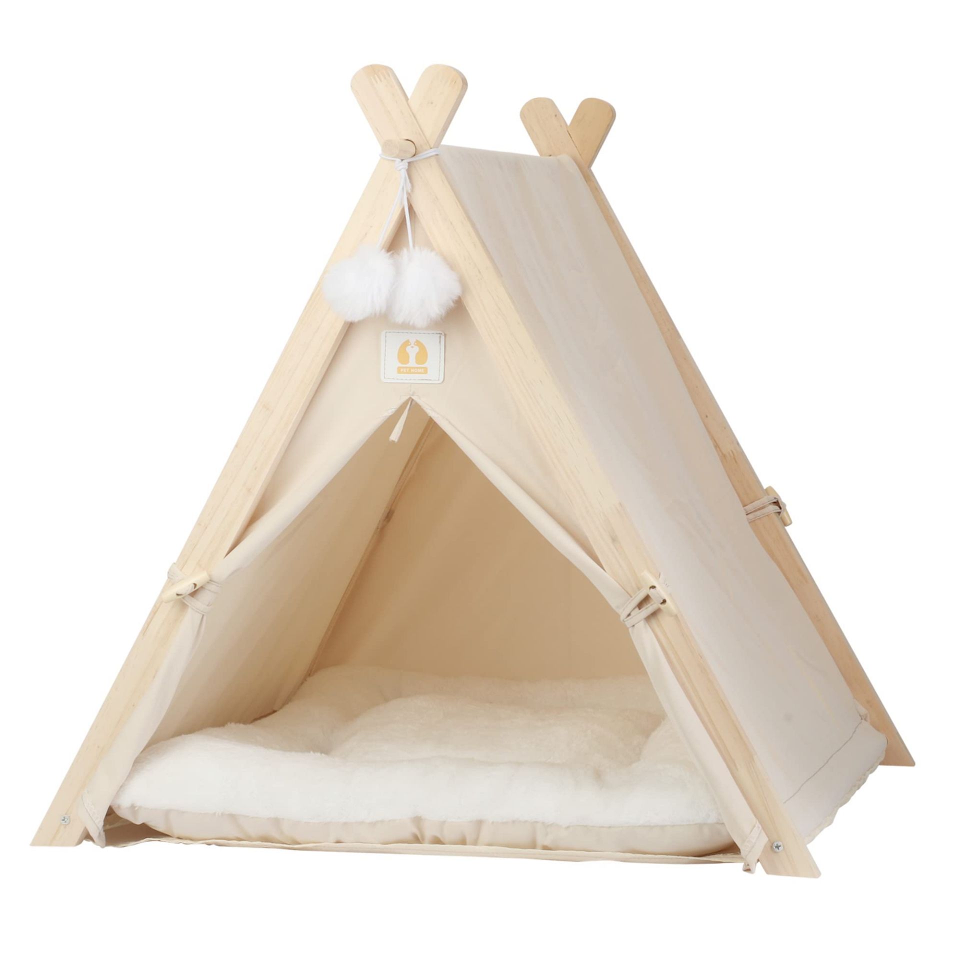 RRP £37.66 aleawol Thickened Pine Cat Teepee Tent Dog Teepee Tent
