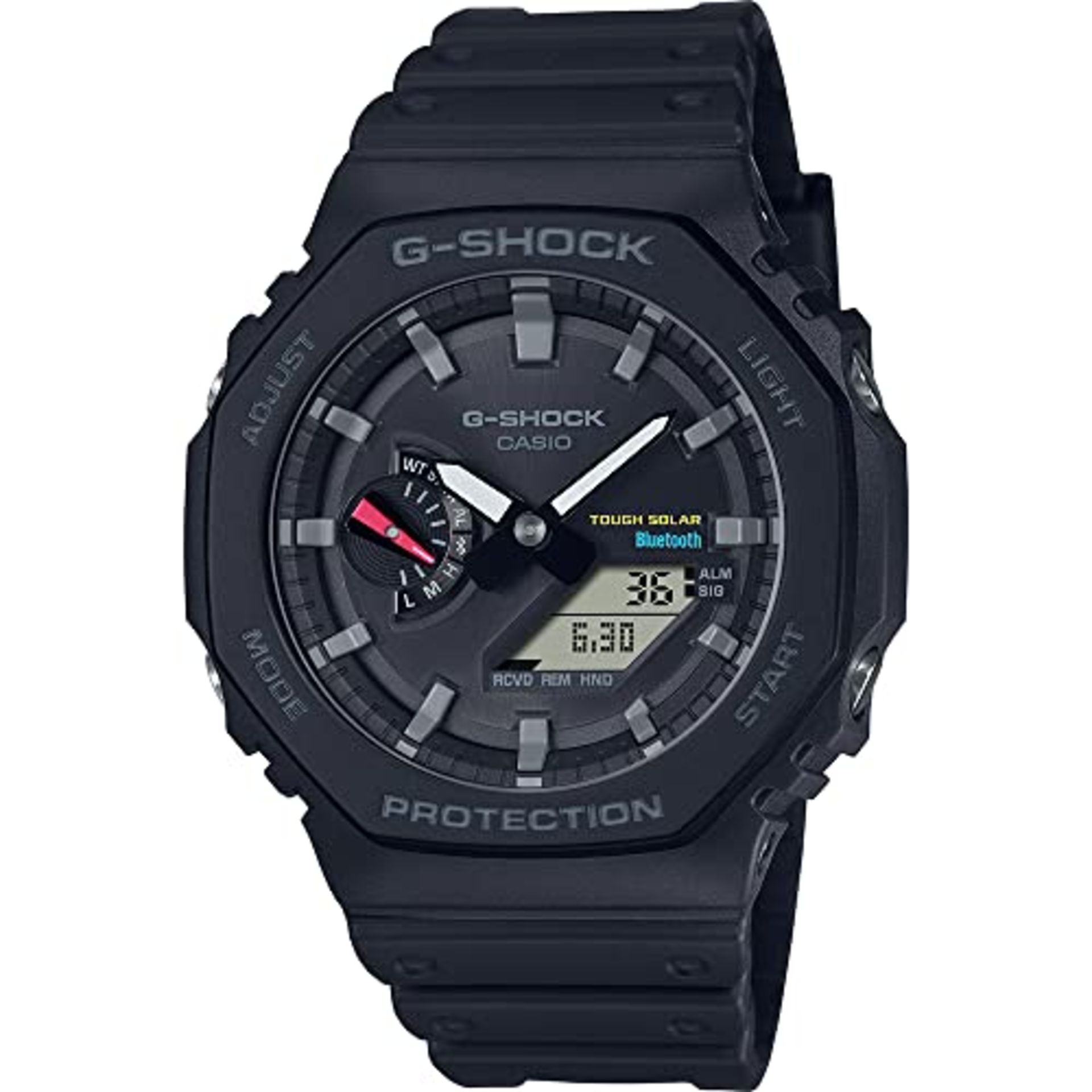 RRP £138.49 Casio Men Analogue-Digital Quartz Watch with Plastic Strap GA-B2100-1AER