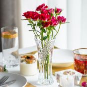 RRP £11.40 Clear Crystal Vases for Centerpieces