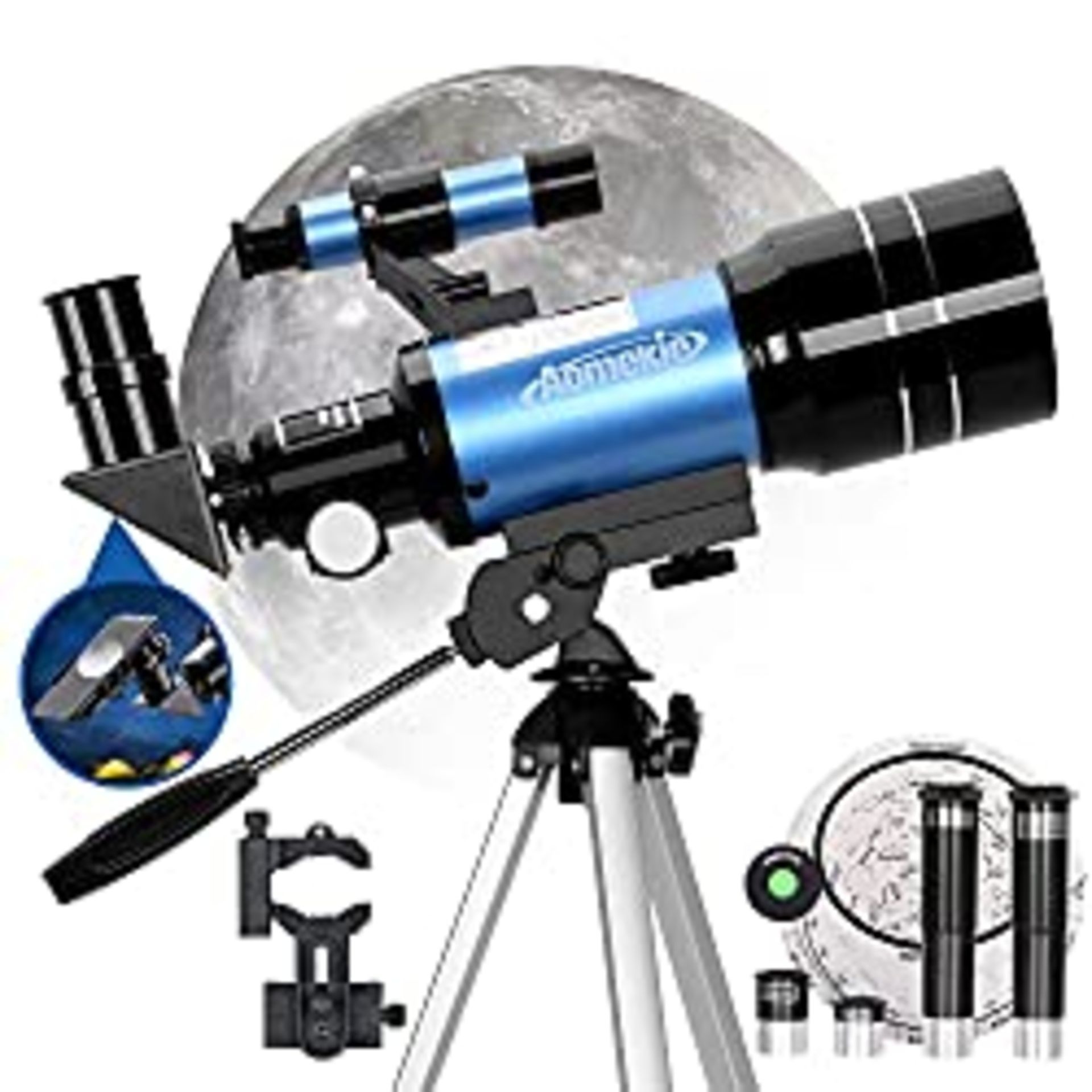 RRP £57.07 AOMEKIE Telescopes for Kids Beginners Adults 70mm Astronomical