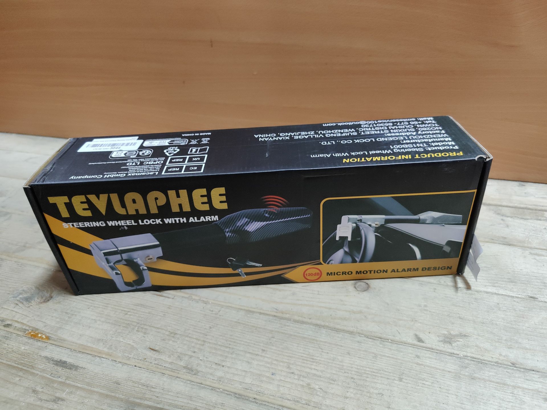 RRP £68.80 Tevlaphee Steering Wheel Lock with Alarm - Image 2 of 2