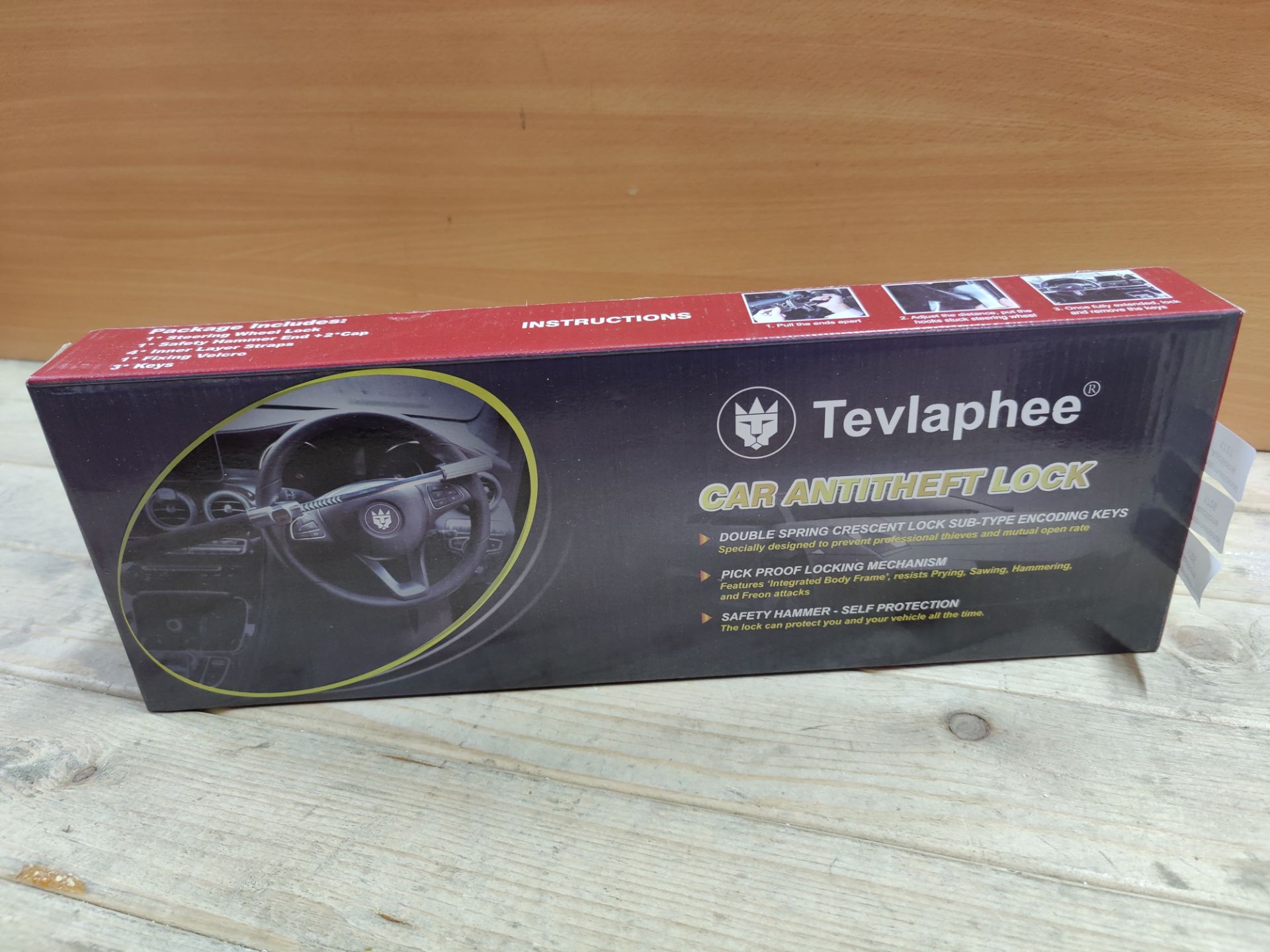 RRP £41.72 Tevlaphee Steering Wheel Lock - Image 2 of 2