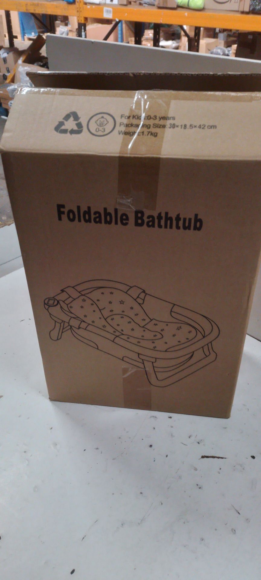 RRP £45.17 Rabb 1st Baby Bathtub Foldable Baby Bath Essentials - Image 2 of 2