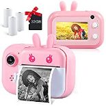 RRP £28.52 MINIBEAR Kids Instant Camera with Print Paper