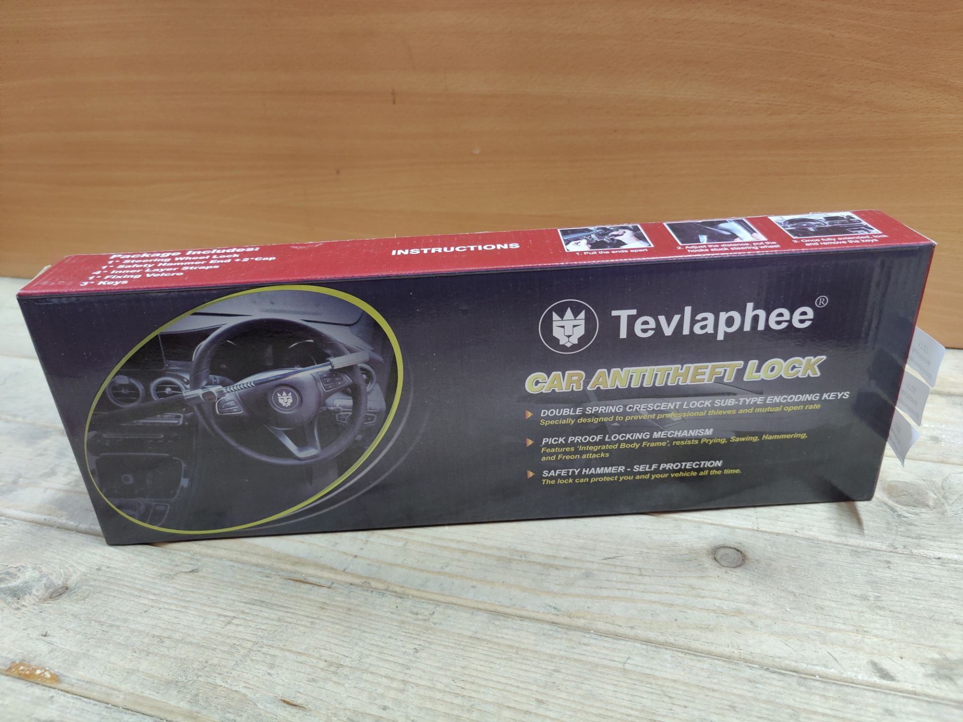 RRP £41.72 Tevlaphee Steering Wheel Lock - Image 2 of 2